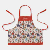 Pink & Red Christmas Nutcracker Ballet Kids Schürze (Vorderseite)