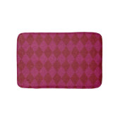 Pink & Red Diamond Glitzer Pouf Badematte (Vorderseite)