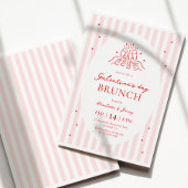 Pink Red Galentine's Party Invitation Einladung