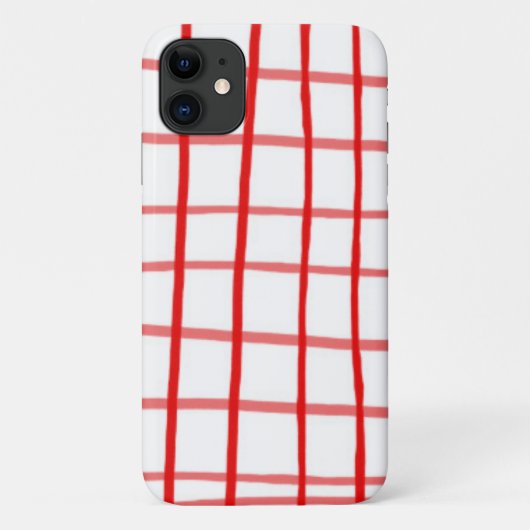 Pink Red Gingham Case-Mate iPhone Hülle (Rückseite)
