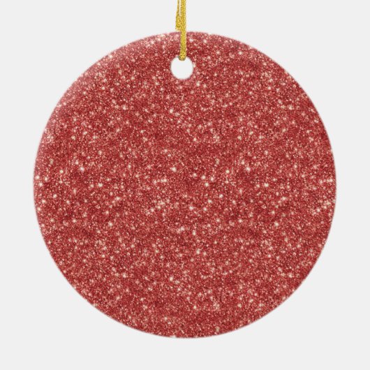 Pink Red Glitter Butterflies Christmas Keramik Ornament (Hinten)