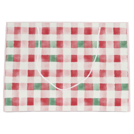 Pink Red Green Retro Muster Weihnachtsgeschenk Tas Große Geschenktüte