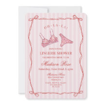 Pink & Red Heart Lingerie Shower Panty Party 