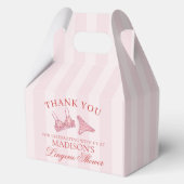 Pink & Red Heart Lingerie Shower Panty Party Gable Geschenkschachtel (Rückseite)