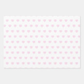 Pink Red Heart Xo Xo Geschenkpapier Set (Vorderseite)