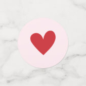 Pink Red Hearts Little Sweetheart Valentine Konfetti (Klein Vorderseite)