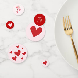 Pink Red Hearts Little Sweetheart Valentine Konfetti