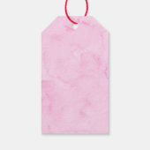 Pink Red Hearts Sweetheart Birthday Geschenkanhänger (Rückseite)