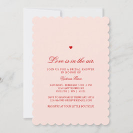 Pink & Red Love is in the Air Bridal Shower Einladung