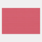 Pink red merry bright stripe Christmas Geschenkpapier Set (Vorderseite)