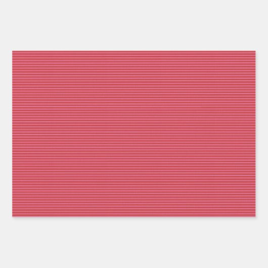 Pink red merry bright stripe Christmas Geschenkpapier Set (Vorderseite)