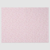 Pink & Red Mini Stars and Hearts Pattern Seidenpapier (Vorderseite)
