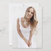 Pink Red Modern Simple Typografy Graduation Party Einladung (Rückseite)