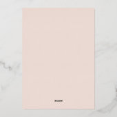 Pink & Red Romantic Rose Spring Floral Wedding Folieneinladung (Rückseite)