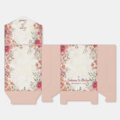 Pink & Red Romantic Rose Spring Wedding  Geschenkschachtel (Ungefaltet)