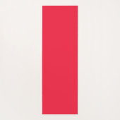 Pink Red Strawberries Floral Pattern Monogram Yogamatte (Rückseite)