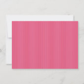 Pink Red Stripes Festive Personalized Name Holiday Dankeskarte (Rückseite)