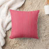 Pink Red Stripes, Modern, Elegant Throw Pil Kissen (Decke)