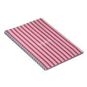 Pink Red Stripes Notizblock (Rechte Seite)