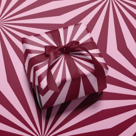 Pink red swirly Christmas Wrapping paper Geschenkpapier