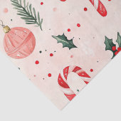 Pink Red Vintage Weihnachten Seidenpapier (Detail)