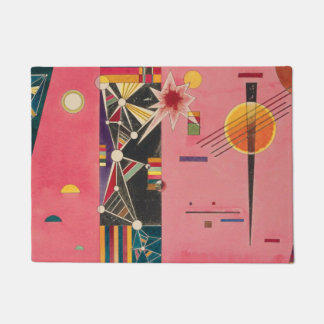 Pink Red Wassily Kandinsky Fußmatte