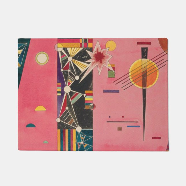 Pink Red Wassily Kandinsky Fußmatte (Vorderseite)