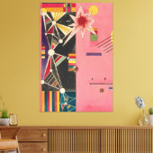Pink Red Wassily Kandinsky Leinwanddruck (Insitu (Wohnzimmer))