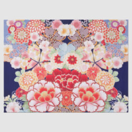 PINK RED WHITE BLUME Peony, Rose Japanisches Blume Seidenpapier