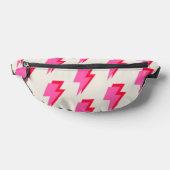 Pink Red Y2K Pattern Lightning für Teenager Bauchtasche (Ablage )