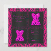 PINK REFLECTION CORSET JUNGGESELINNEN-ABSCHIED INV EINLADUNG (Rückseite)