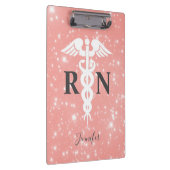 Pink Registriert Krankenzeichen RN-Skript Personal Klemmbrett (Rechts)