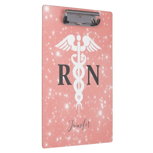 Pink Registriert Krankenzeichen RN-Skript Personal Klemmbrett (Rechts)