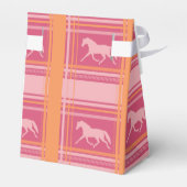 Pink Reittier Kariert Pony Pattern Geschenkschachtel (Rückseite)