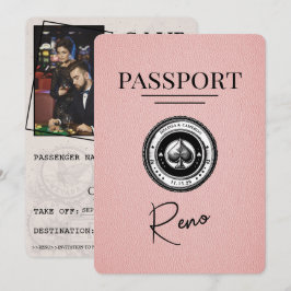 Pink Reno Passport Save the Date