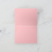 Pink reservierte Note Card Zeltzeichen (Innenseite)