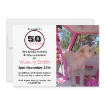 Pink Retro 50 & Fabulous Pet Party Geburtstag