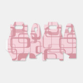 Pink Retro 60er Jahre Abstraktes Muster Geschenkschachtel (Ungefaltet)