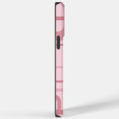 Pink Retro 60's 70's Abstrakt Pattern Name Case-Mate iPhone Hülle (Rückseite / Rechts)