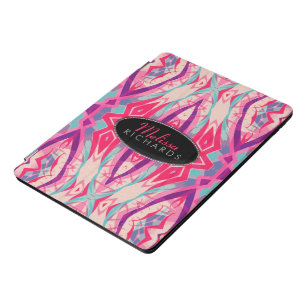 Pink Retro Batik Fusion Design kundenspezifisch iPad Pro Cover