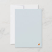 Pink Retro Boho Floral Danke Karte (Rückseite)