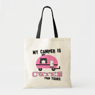 Pink Retro Camper Tote Beutel Tragetasche