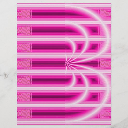 Pink Retro Cathedral Bulk Scrapbook Paper Pages Flyer (Vorne)