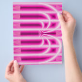 Pink Retro Cathedral Bulk Scrapbook Paper Pages Flyer (Hand)