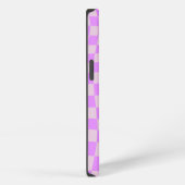 Pink retro checker pattern Case-Mate iPhone case Hülle (Rechte Seite)