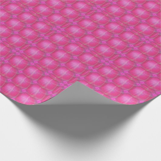 pink retro circles geschenkpapier (Ecke)
