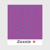 Pink retro geometric pattern  aufkleber (Blatt)