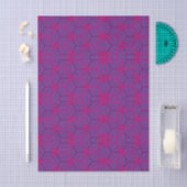 Pink retro geometric pattern  seidenpapier (Handwerk)