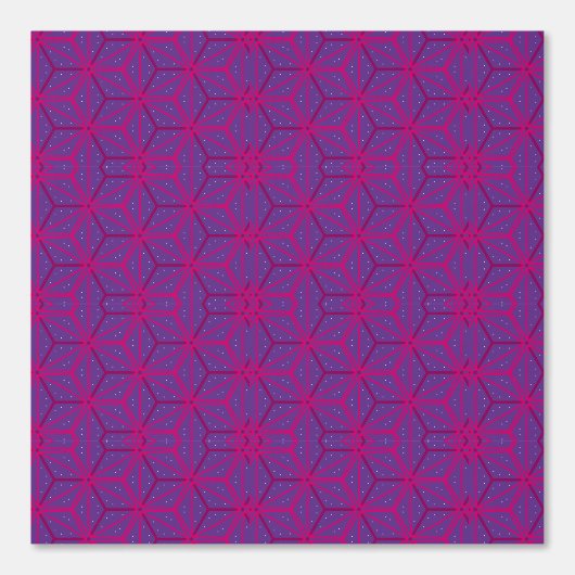 Pink retro geometric pattern  tapete (Vorderseite)