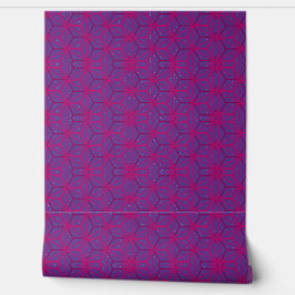 Pink retro geometric pattern  tapete